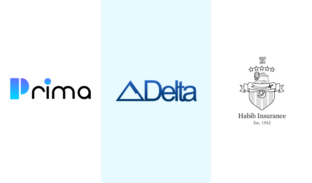 logo of prima consulting, habib insurance and delta