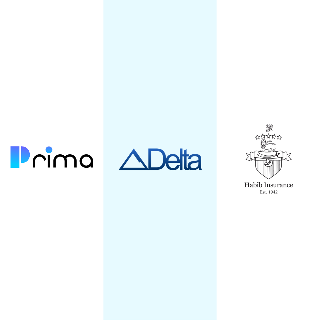 logo of prima consulting, habib insurance and delta