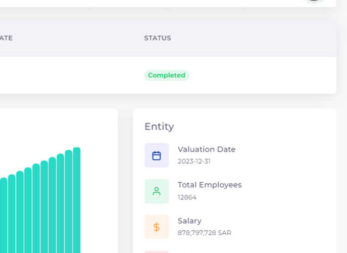 Prima Consulting’s IAS 19 Actuarial Valuation Suite is a powerful tool designed for conducting actuarial valuations of employee benefits, including Gratuity and End of Service Benefits (EOSB), as mandated by IAS 19. The suite offers a complete valuation process, automatically suggesting actuarial assumptions based on demographic profiles and generating instant reports without relying on third-party consultants. Notably, it ensures accurate calculations of defined benefit lumpsum payments while maintaining control over confidential employee data. By streamlining the valuation process and ensuring compliance with IAS 19 requirements, businesses can enhance their financial statements and meet regulatory obligations seamlessly