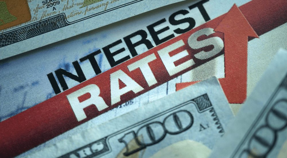 A financial document with "Interest Rates" highlighted, representing ARK9 EIR IFRS 9 Financial Reporting Software's automated EIR engine.