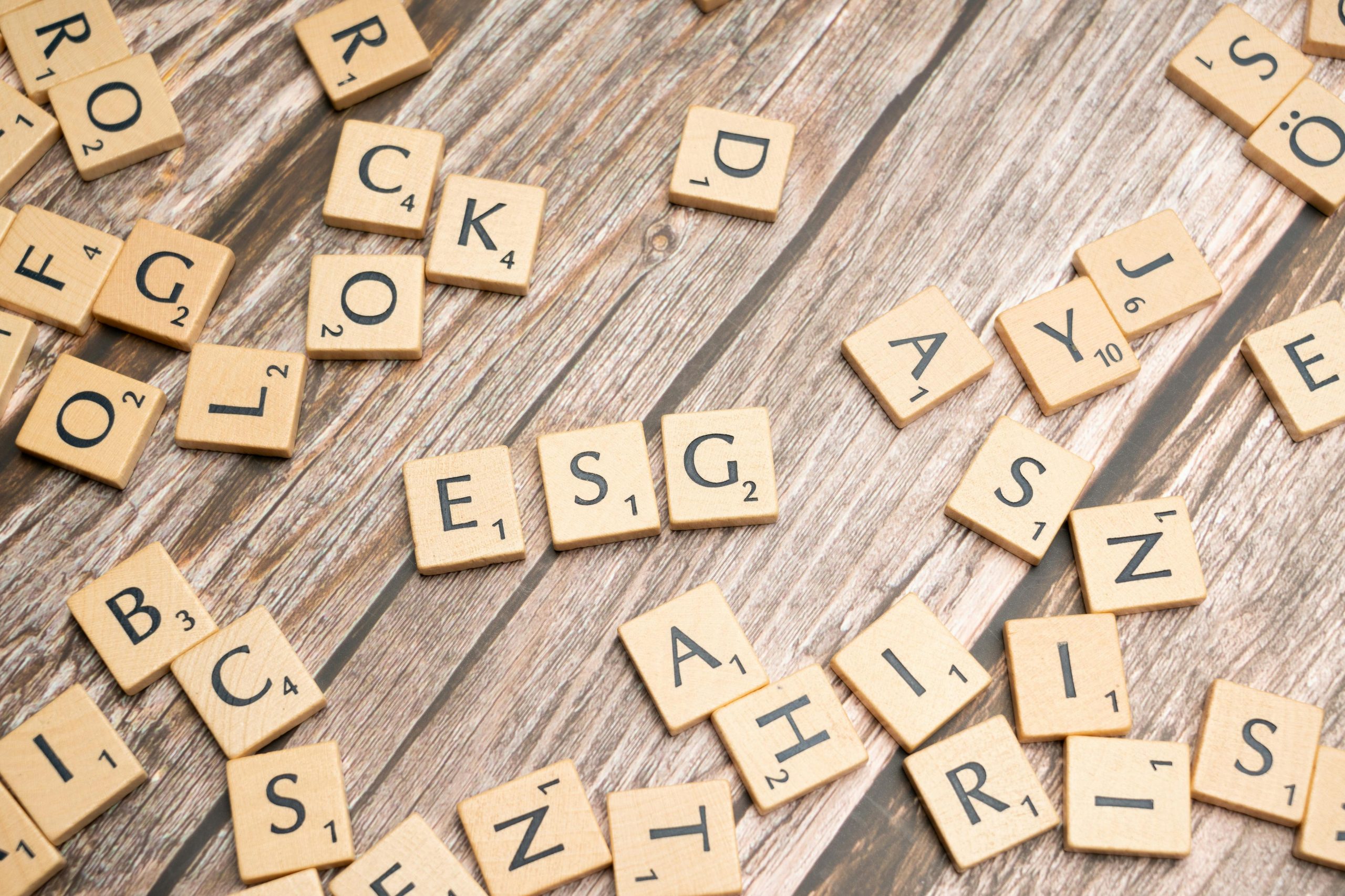 ESG Reporting Middle East: Insights from Scrabble Tiles