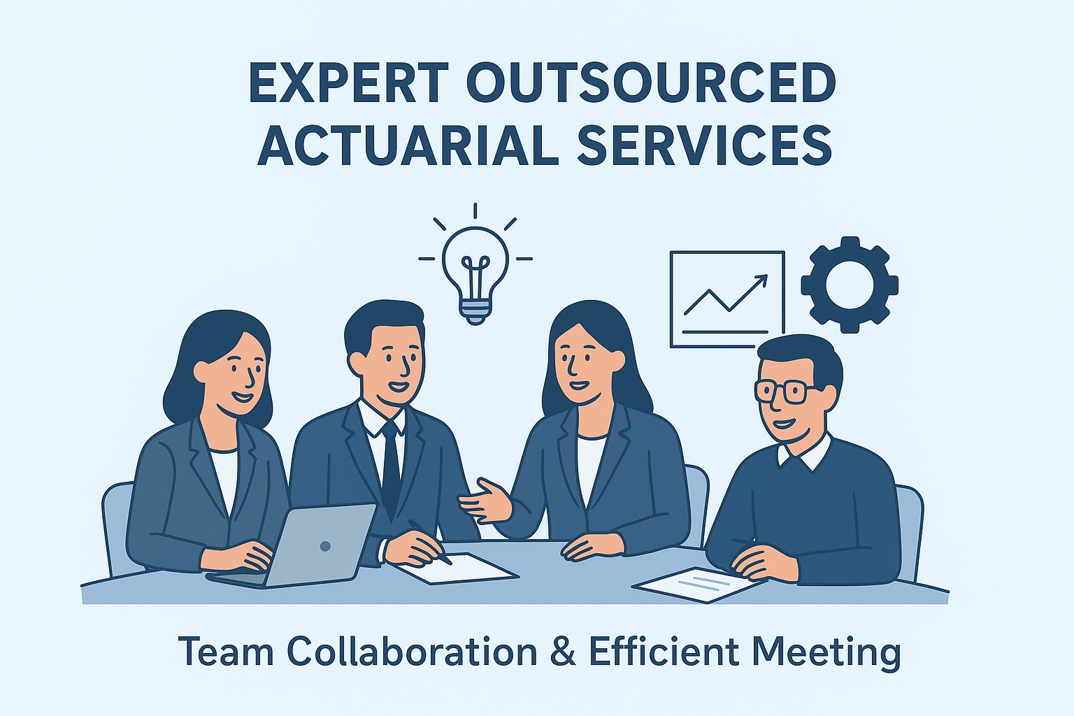 Expert Outsourced Actuarial Services Team Collaboration & Efficient Meeting