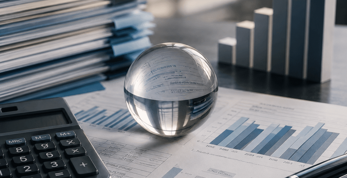 IFRS 13 fair value measurement services represented by financial reports, valuation documents, calculator, binders, and global market analysis