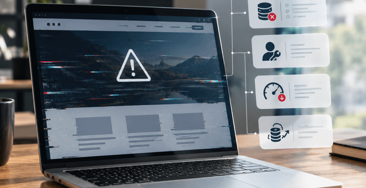 Website development consultant addressing website security, server, access, performance, and maintenance risks